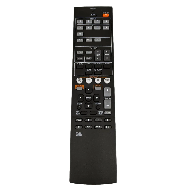 

-ABLP RAV521 Remote Control Replacement For YAMAHA ZJ66500 RX-V377 YHT-4910U RX-V377 MT-79955 Audio Video Receiver