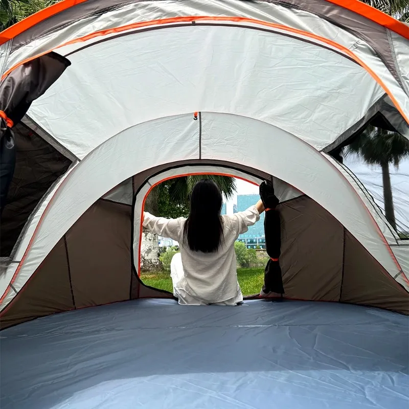 One 5-8 Person Automatic Tent Waterproof Sun-Proof for Outdoor Camping Hiking - Easy Setup Family Tent