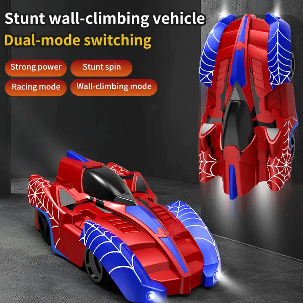 RC Stuntauto Muurklimvoertuig Spinnenweb Draadloze afstandsbediening Raceauto Speelgoed met dynamische verlichting voor kinderen Jongens Geschenken