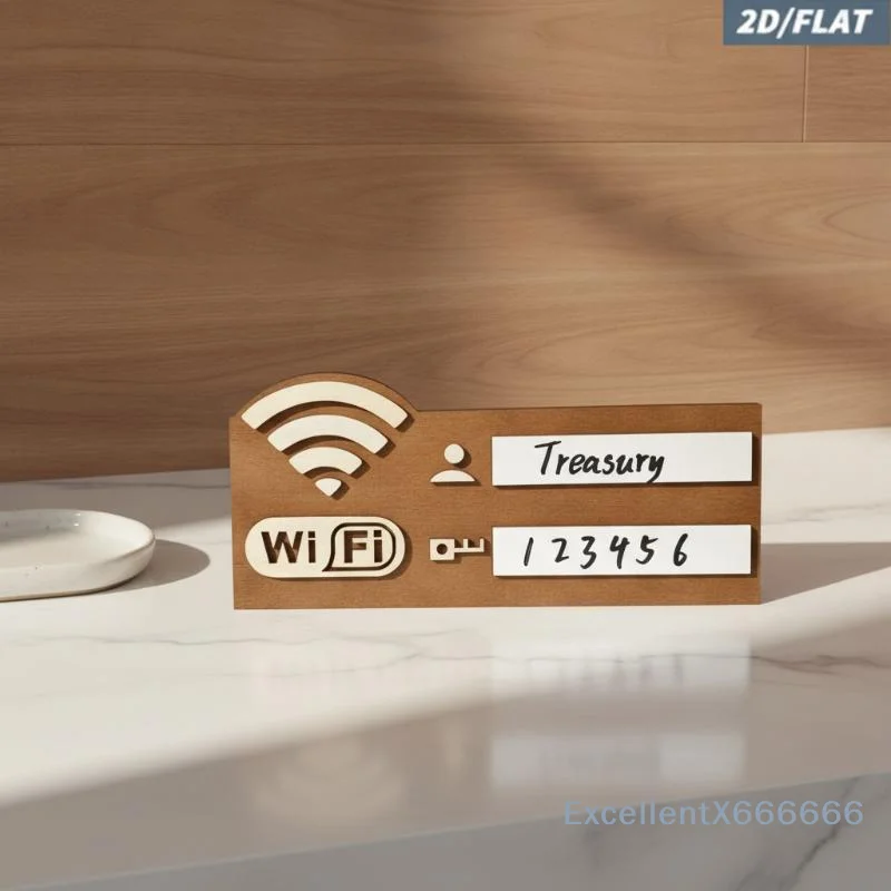 Rustic Farmhouse Wooden WiFi Password Sign Vintage Wall Plaque for Living Room Porch Entryway Wall Decor