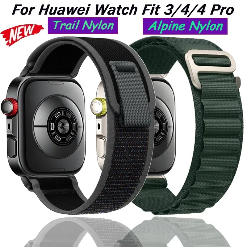 جبال الألب وتريل النايلون حلقة الفرقة لهواوي ساعة صالح 3 الرسمية الأصلي سوار معصمه لساعة هواوي صالح 4/4 برو حزام #1