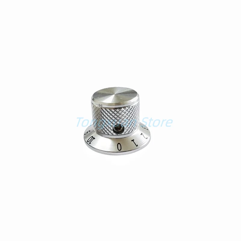 1pc Silver Black Gold Aluminum Alloy Potentiometer Switch Control Cap 25X17mm Volume Audio Electric Guitar Bass Knob Screw Type