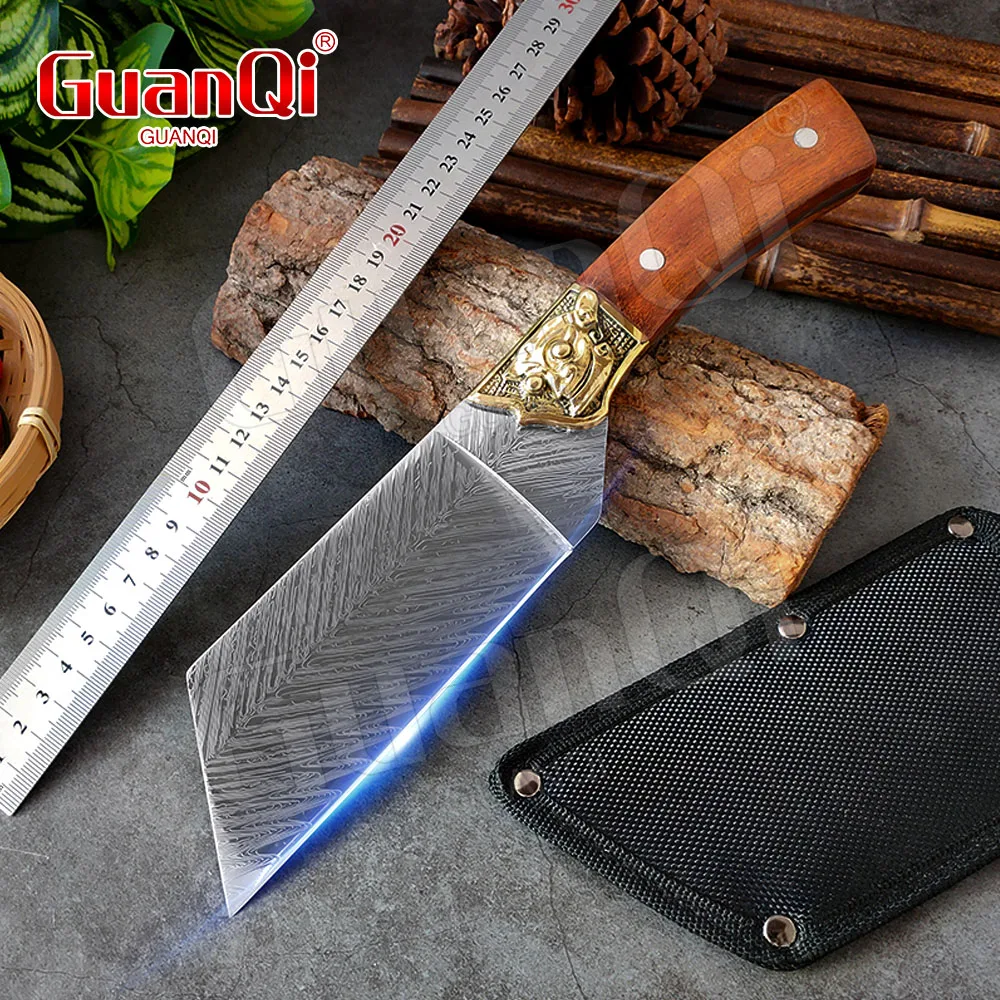 Sharp Kitchen Knife 5CR15 Stainless Steel Chef Butcher Knives Meat Cleaver Chopping Knife Vegetables Fruit Knife Outdoor Knife