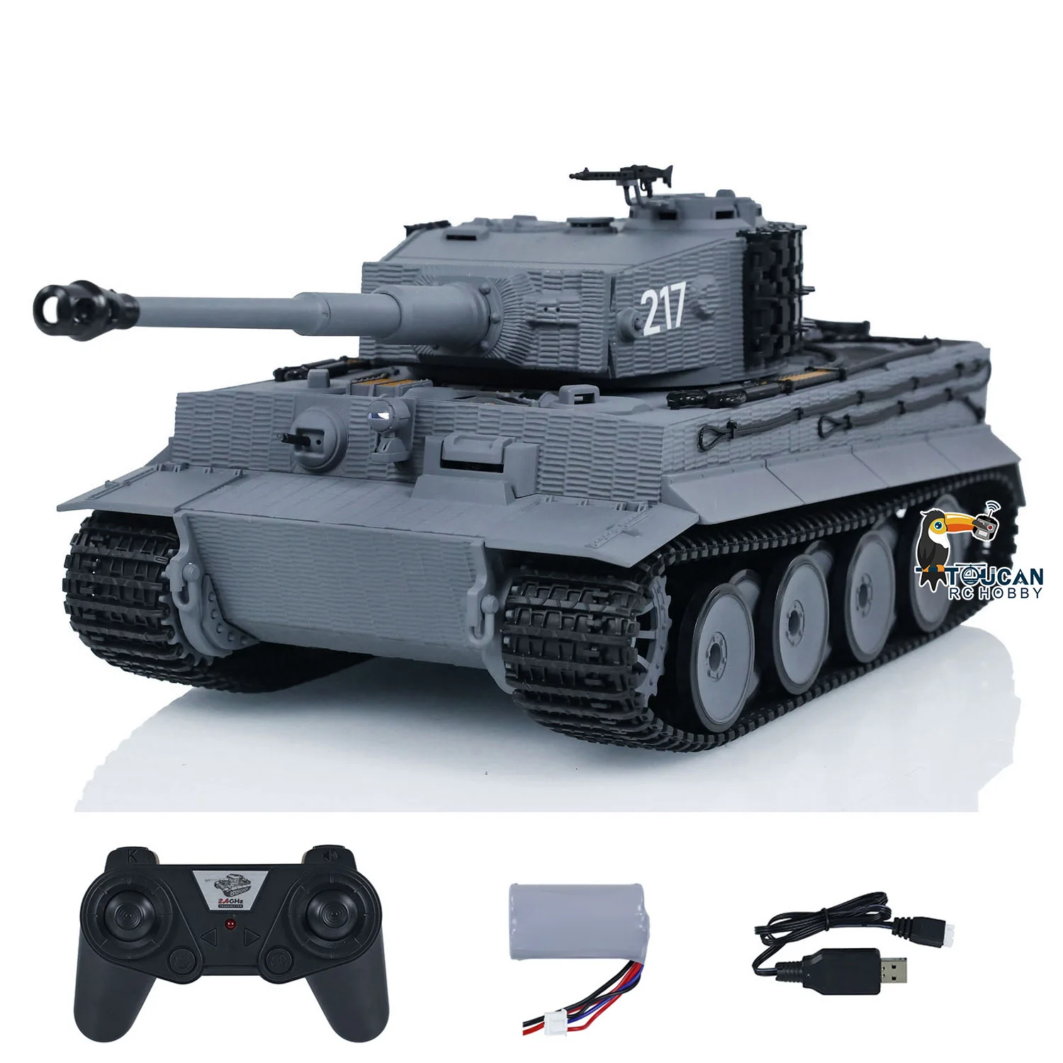 

In Stock Taigen 1/24 RC Battle Tank Tiger I Radio Control Military Tanks Infrared Combat Cars Vehicle RTR Toy Model Gift TH23570