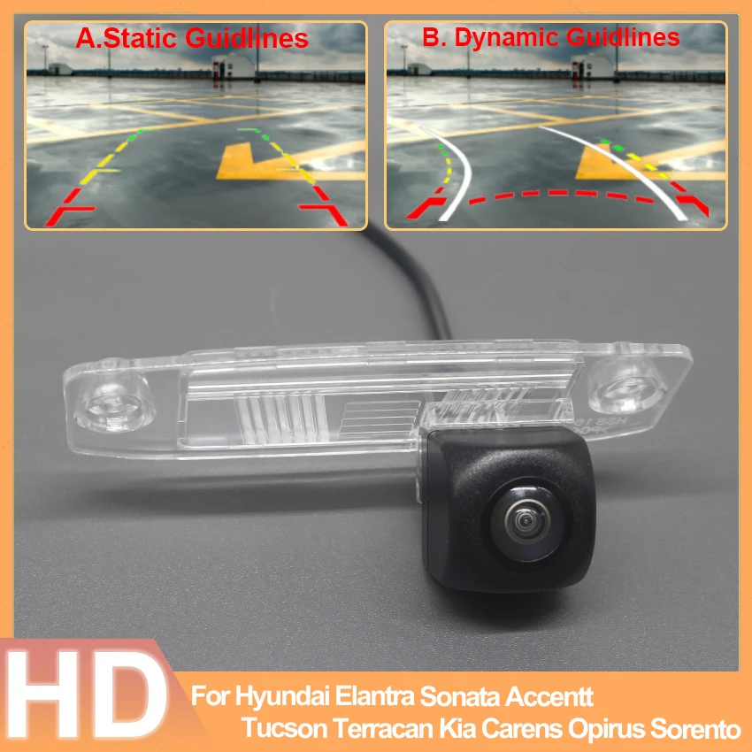 

140° 1080P AHD Fisheye Car Rear View Camera For Hyundai Elantra Sonata Accentt Tucson Terracan Kia Carens Opirus Sorento Vehicle