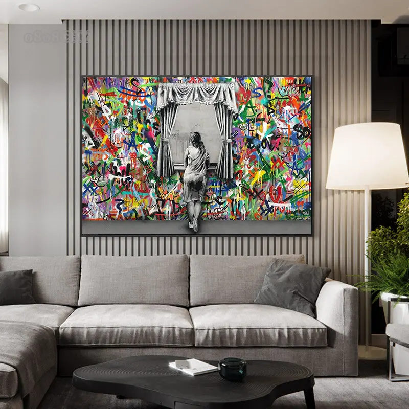 Abstract Banksy Life Is Short ,chill The Out Street Art Canvas Painting Funny Monkey Graffiti Poster Wall Art Picture Home Decor