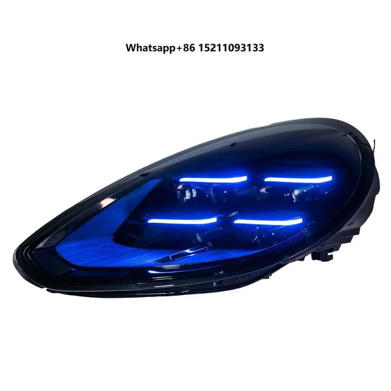 12V New 2010-2017 for Panamera Headlight Assembly 970.1/970.2 Upgraded LED Matrix Lens 50W 8000 Lumens