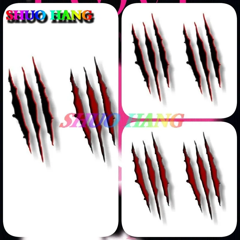 

2 RIPPED CLAW Marks Decal Ranger Raptor Wild Track Jurassic Park Decal Vinyl Car Accessories Window Racing