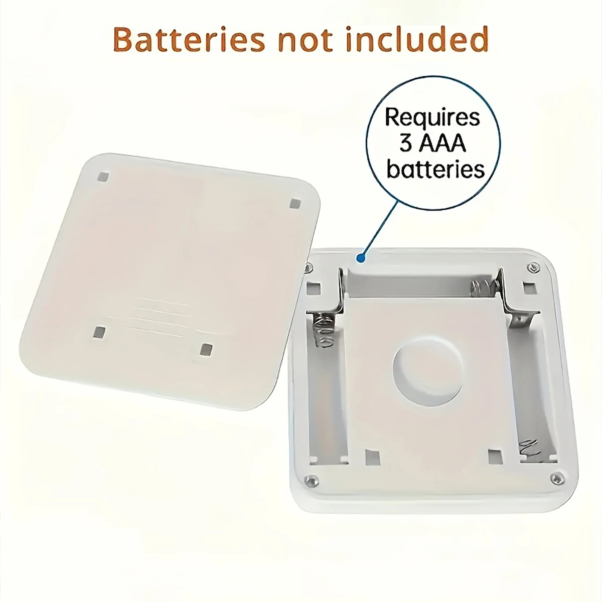 3/6Pcs Motion Sensor Led Night Light, Pir Sensor, Battery Powered (Battery Not Included), Led Decorative Light, Suitable for Bathroom, Bedroom, Hallway, Stairs, Ideal Decorative Light