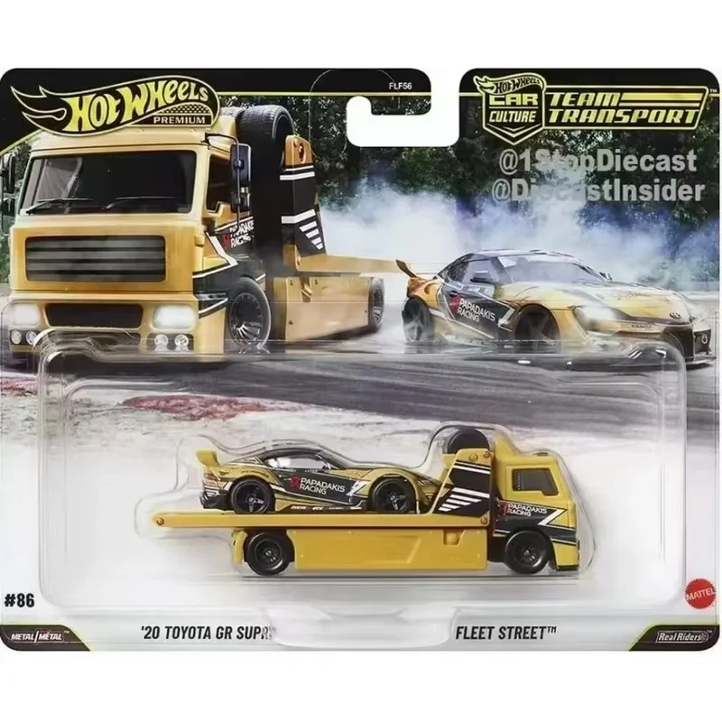2026 Nowe Hot Wheels Team Transport J Case Capri Gr5 Impala i Supra 1:64 Kolekcjonerskie Pojazdy Odlewane Prezent na Urodziny Boże Narodzenie