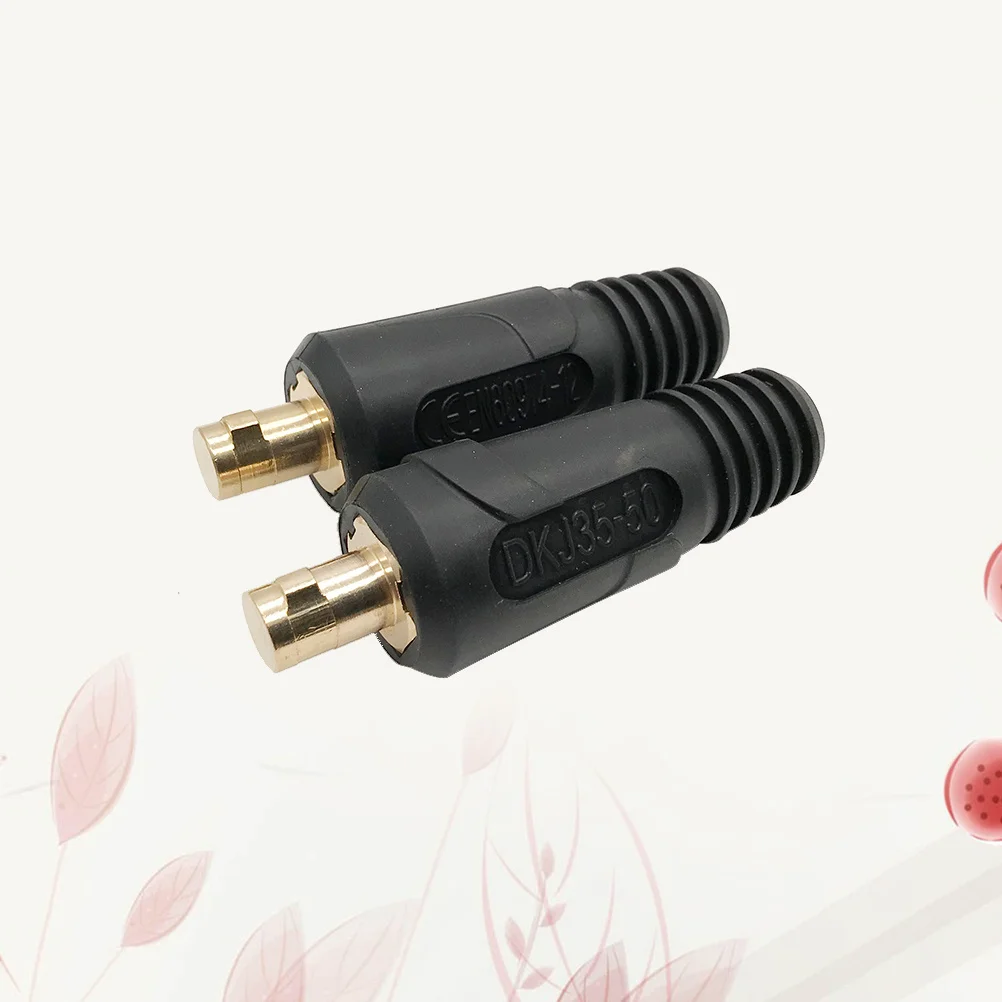 

2pc 35-50 Welding Soldering Quick Connector High Temperature Resistant Oil Proof Impact Resistant Plug For Soldering Welding