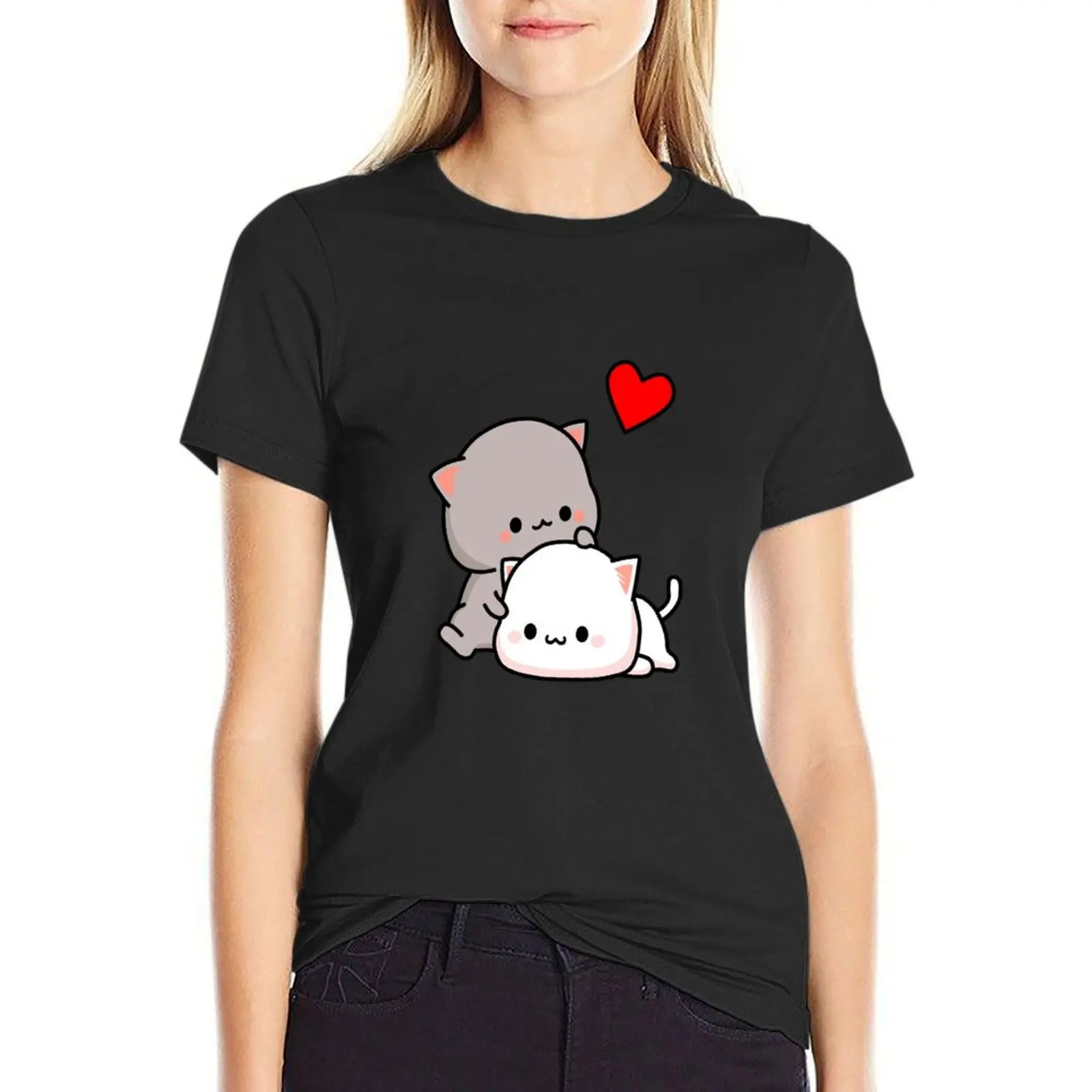 

Peach Cat and Goma Love Never Fails Classic T-Shirt vintage clothes summer top sports fans t-shirts for Women graphic tees funny