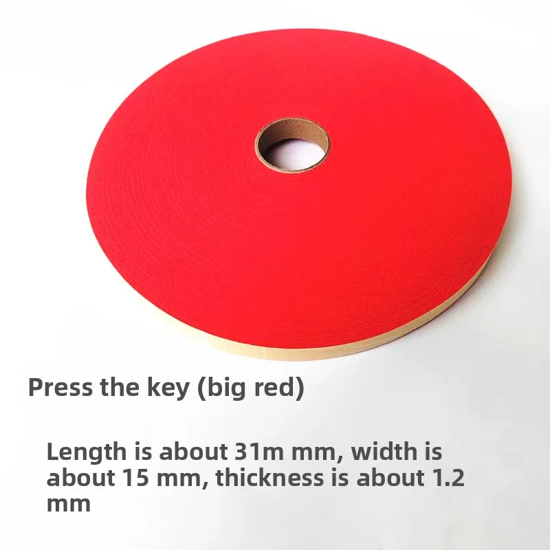 

Piano parts Piano Accessories - piano keyboards Pressing Rail Felt, Red Felt... Width: 15mm, Thickness: 1.2mm, Length: 31 meters