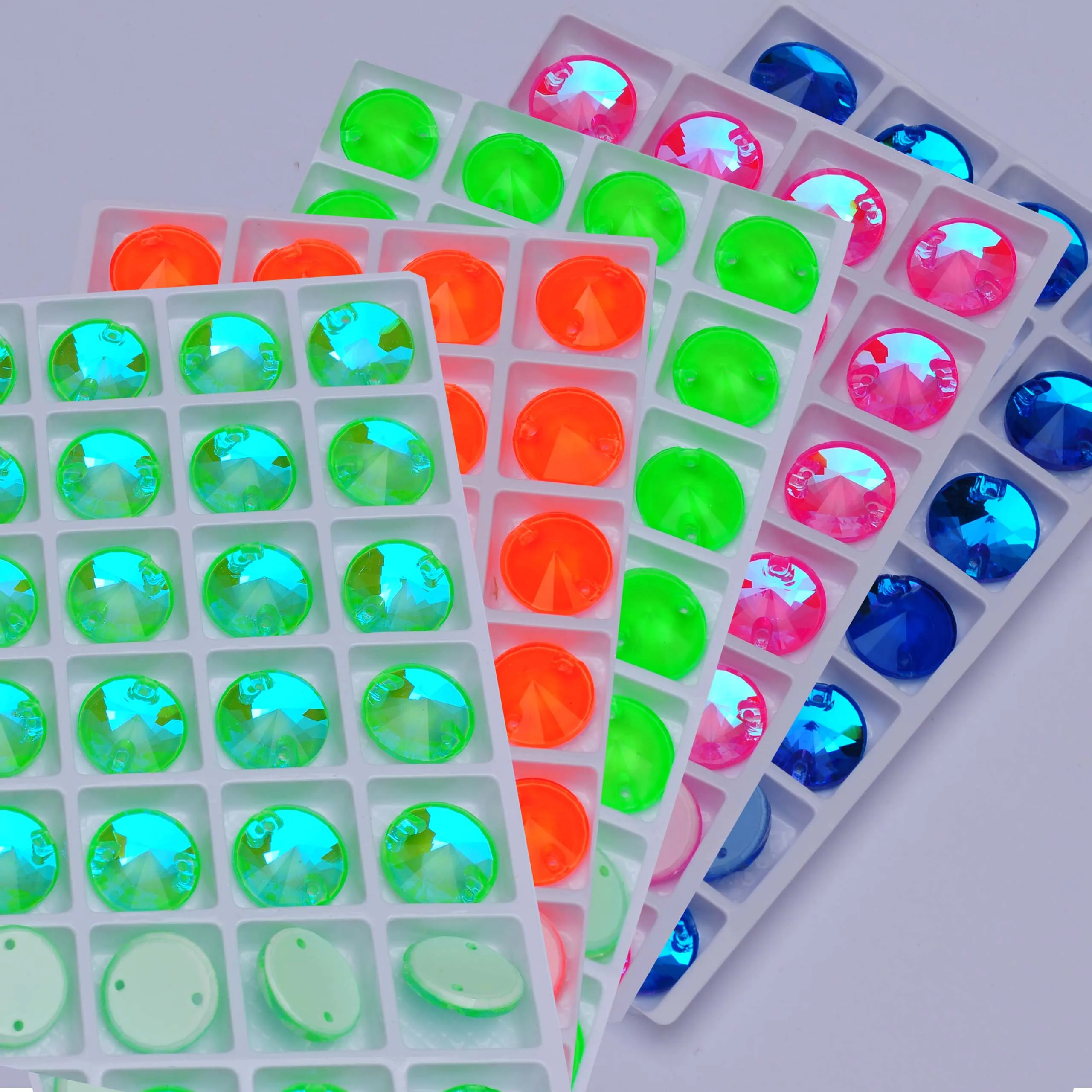 New Mix Packing 6A K9 Glass Sew On Rhinestones Sewing Strass Crystal AB Stones For Clothes Garment Wedding Dress Decoration