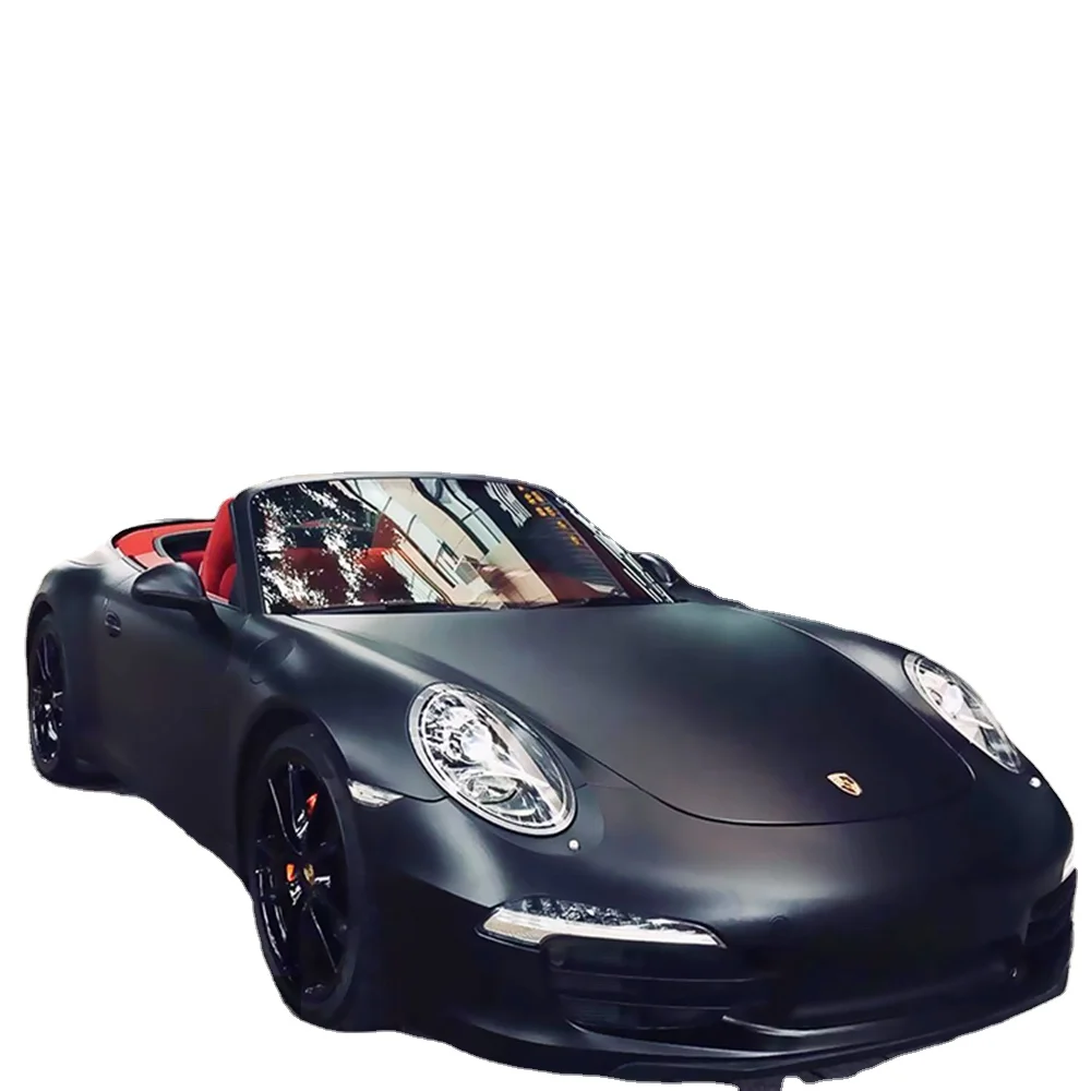 

Anolly Guangzhou Factory Wholesale Satin Metallic Chrome Vinyl Matte Black Chrome Wrap Vinyl Body Decoration Vinyl Film