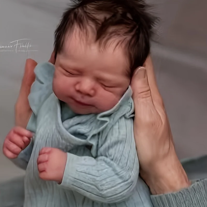 

19 "/48 cm cute hand-painted Reborn doll - soft realistic skin and cloth body, suitable for role play - ideal