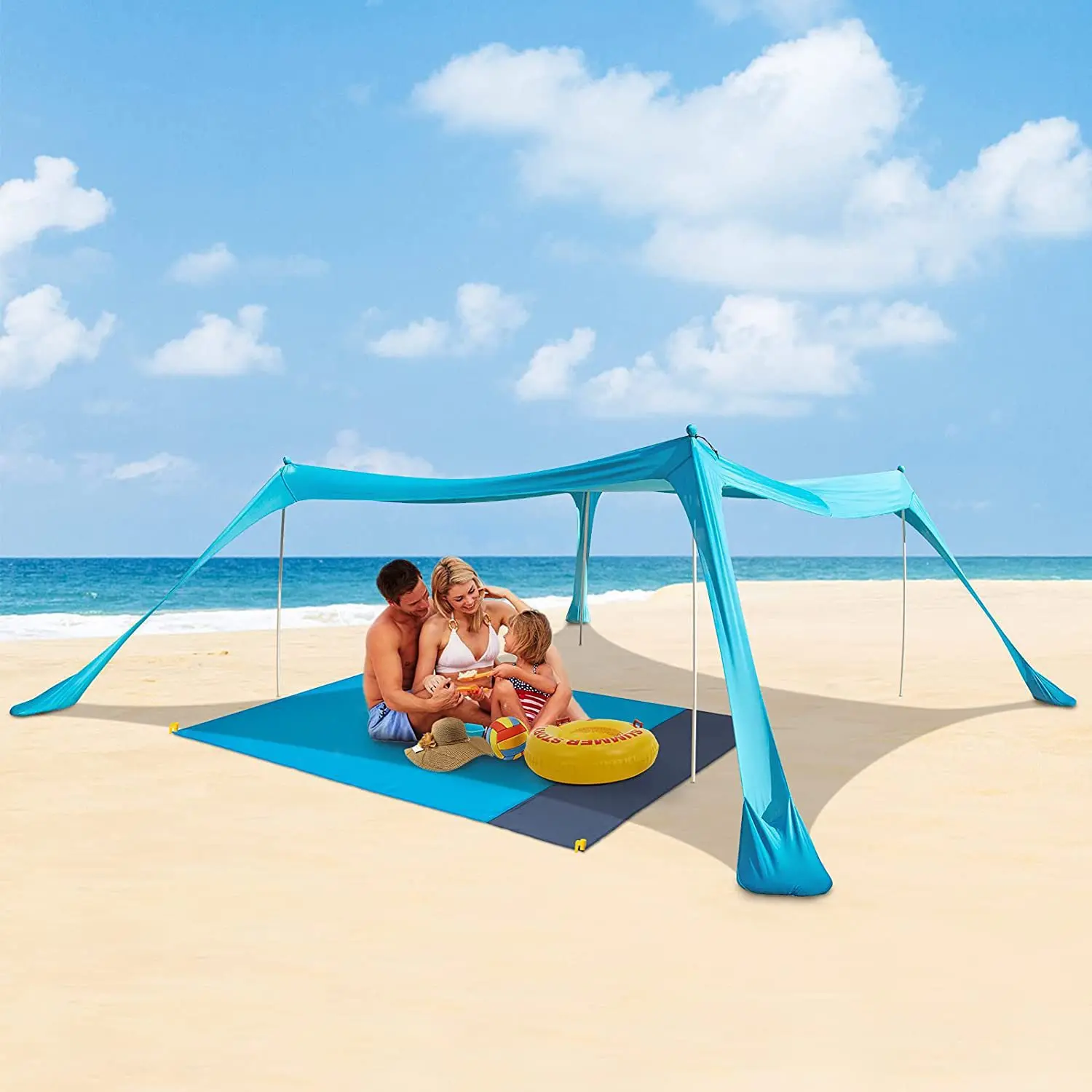 Camping Tarp Waterproof Tent Tourist Awning Shade Garden Canopy Beach Sunshade Outdoor Ultralight Sun Shelter