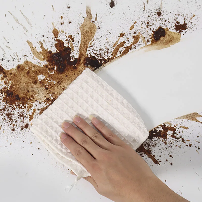 Leeseph Coffee Bar Vierkante schoonmaakdoekjes Barista Doek, Espresso Koffie Reinigingsaccessoires Zachte absorberende keukenaccessoires