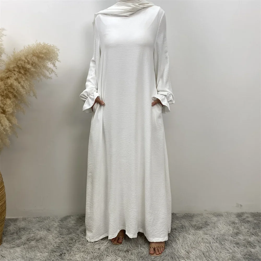 Moda Abaya mujeres musulmán Maxi Vestido Dubai Turquía Kaftan Eid Ramadán ropa islámica bata árabe caftán marroquí Mujer Vestido