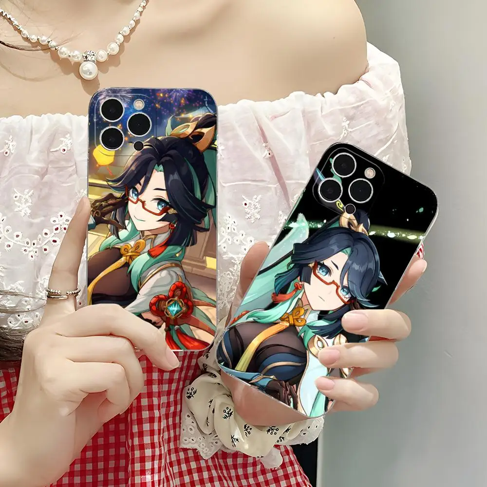 

Game GI Xianyun Clear TPU Mobile Case for iPhone 17 16 15 14 13 12 11 X XR XS Air Pro Max Plus Mini Colorful Cover