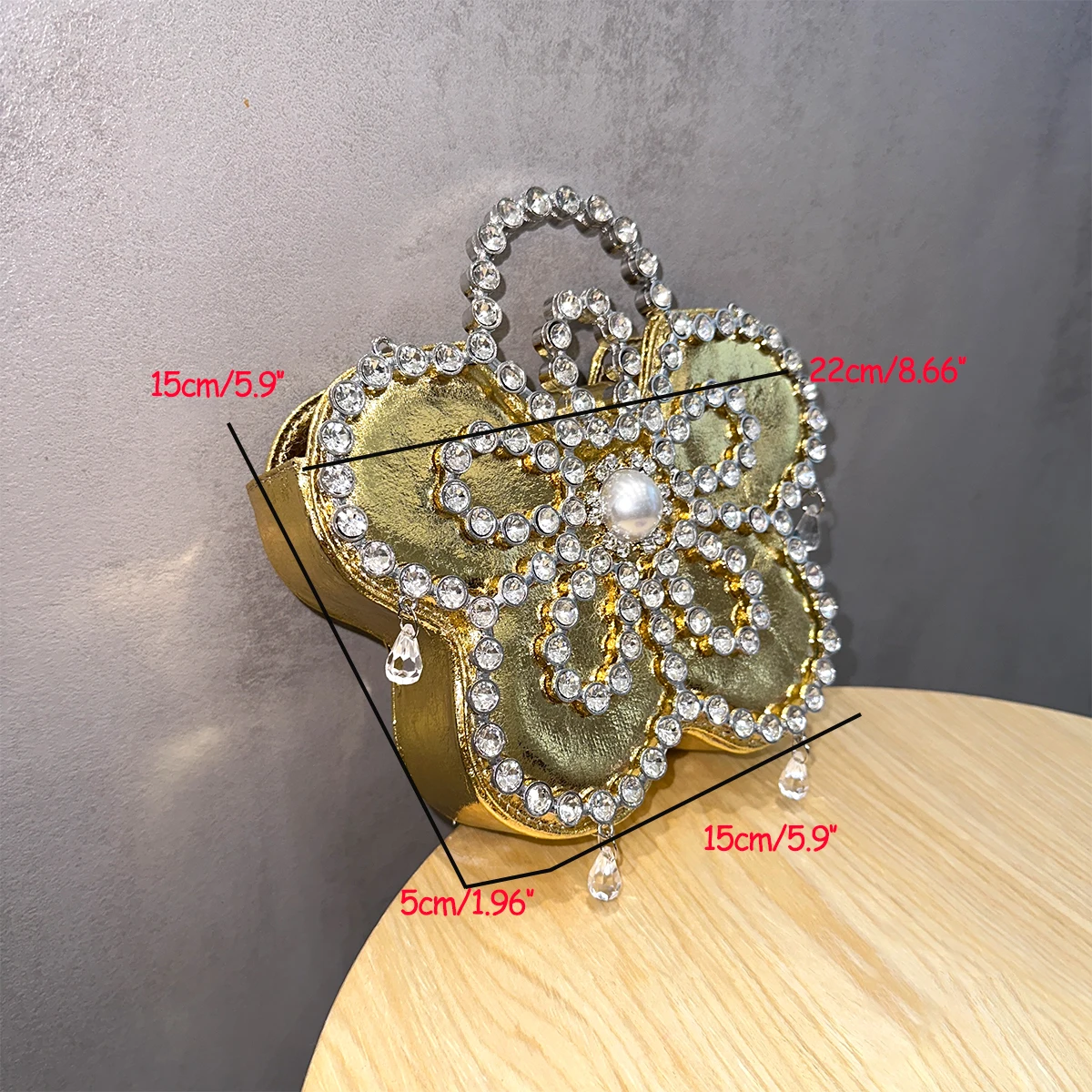 JIOMAY Fashion Evening Bags 2024 Luxury Bags Personality Metal Frame Flower Handbag Stylish Rhinestone Purses for Women