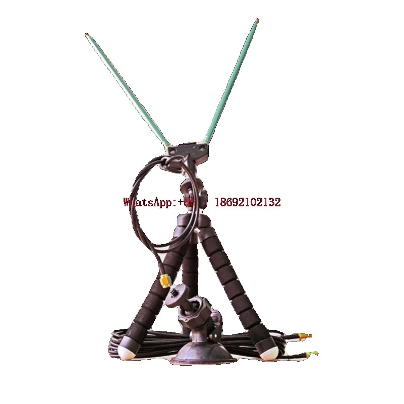 

VHF/UHF Portable Broadband Croissant Antenna for Radio SDR Receiver