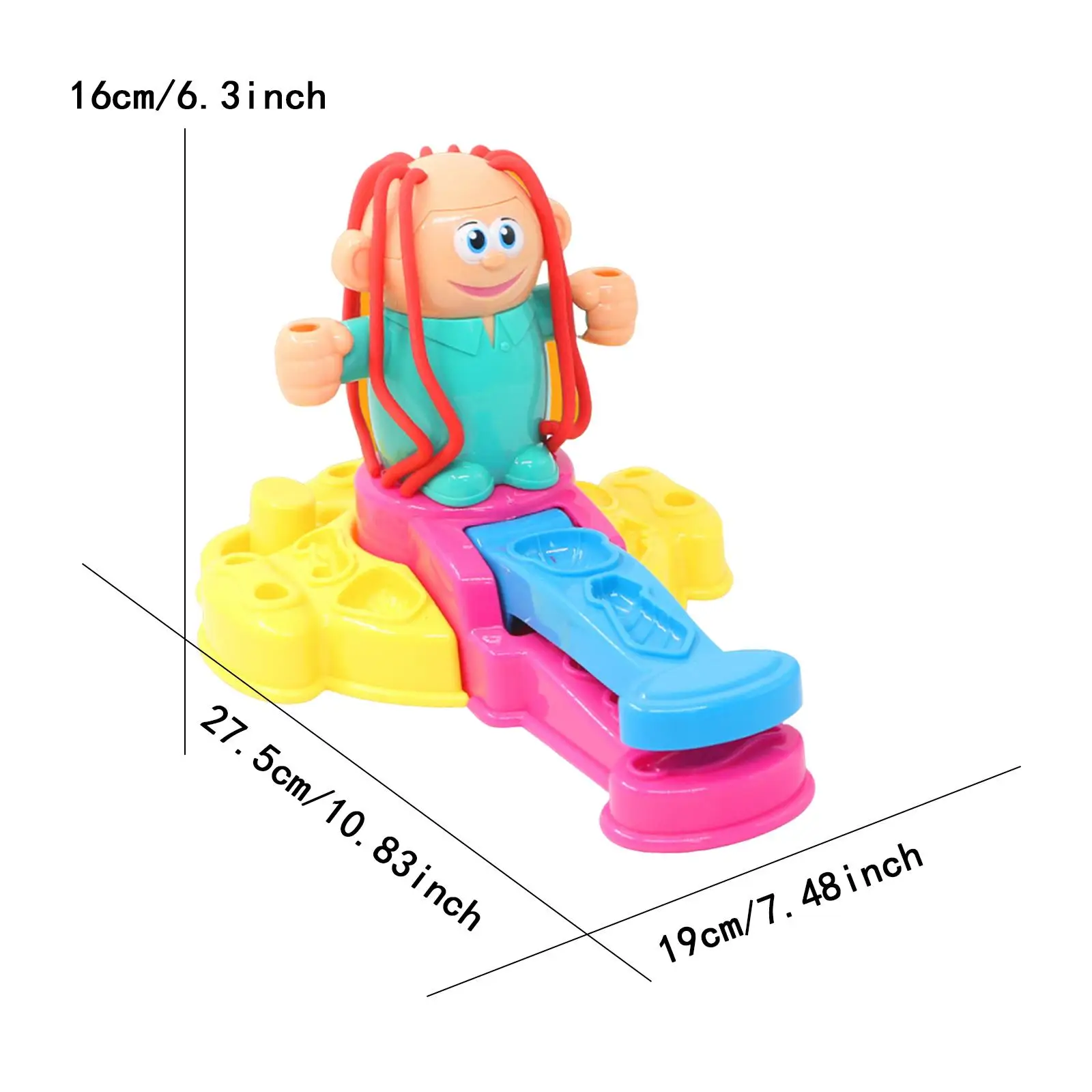 لون العجين حلاقة Playset بلايدووغ شكل أداة قطع المصمم لعبة صالون حلاقة لعب لعيد ميلاد الاطفال الفتيات هدية عيد الأطفال