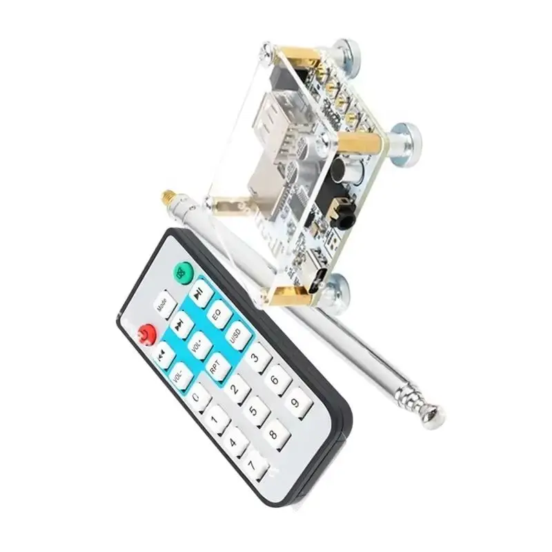audio receiver module decoding board U disk TF card playback with radio, power amplifier modification audio box transformation