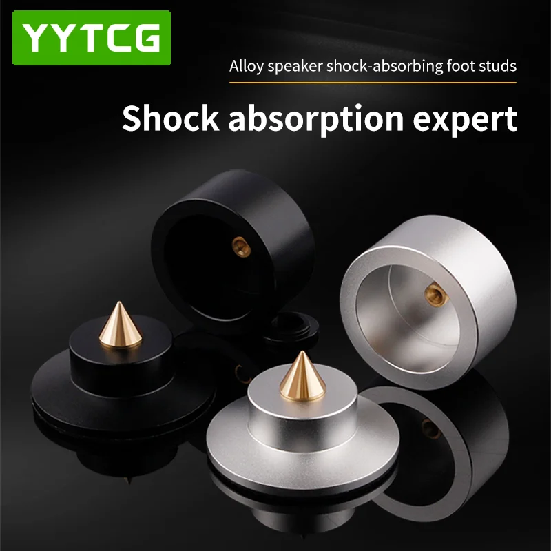 

4PCS Aluminum alloy Audio Amplifier Shock Absorber Foot Studs High Quality Foot Pads For Speaker CD Practical Feet Mat Holder