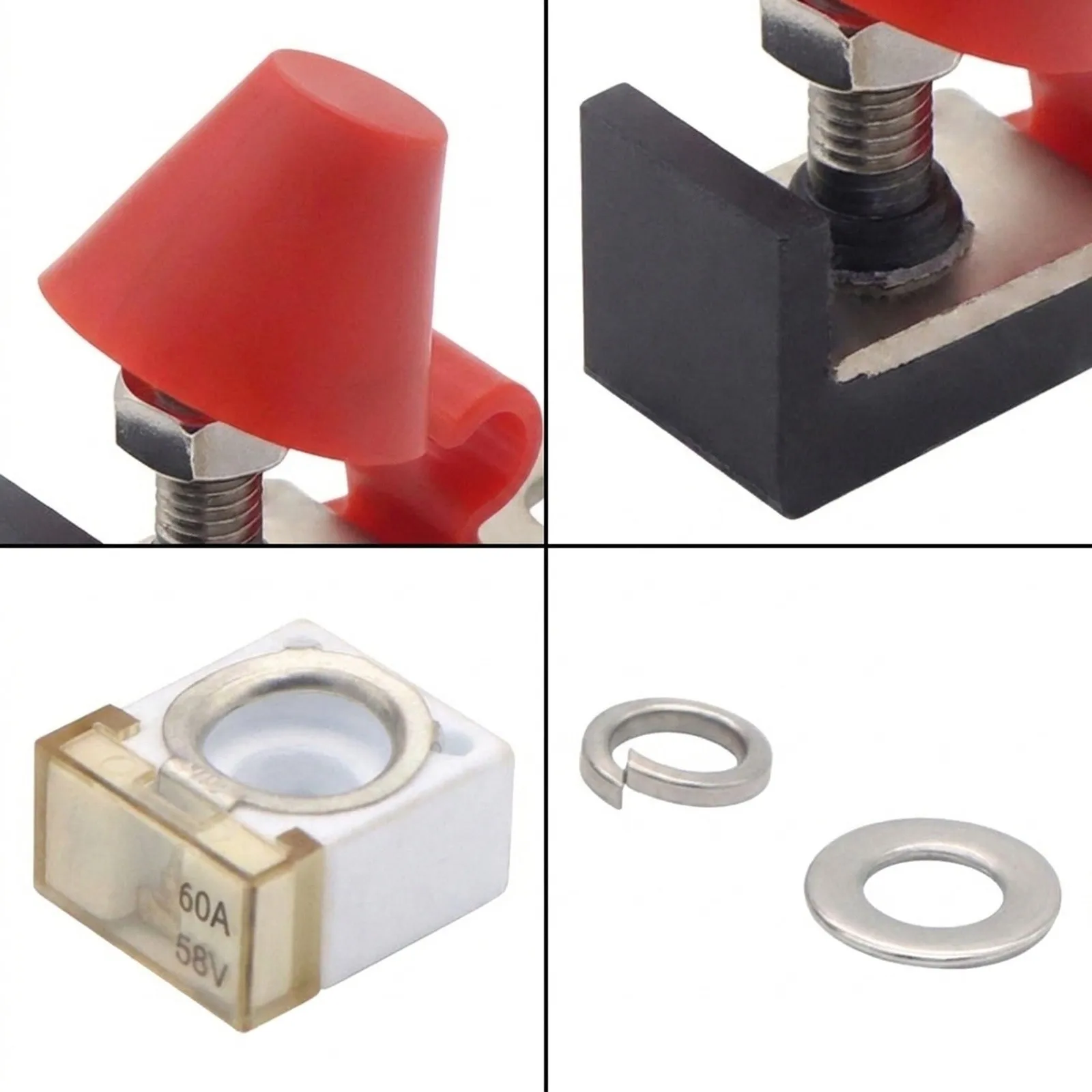 60 300A Battery Fuse Terminal Fuse Block Kit for Car Marine Boat Your for companion for Circuit Protection  60
