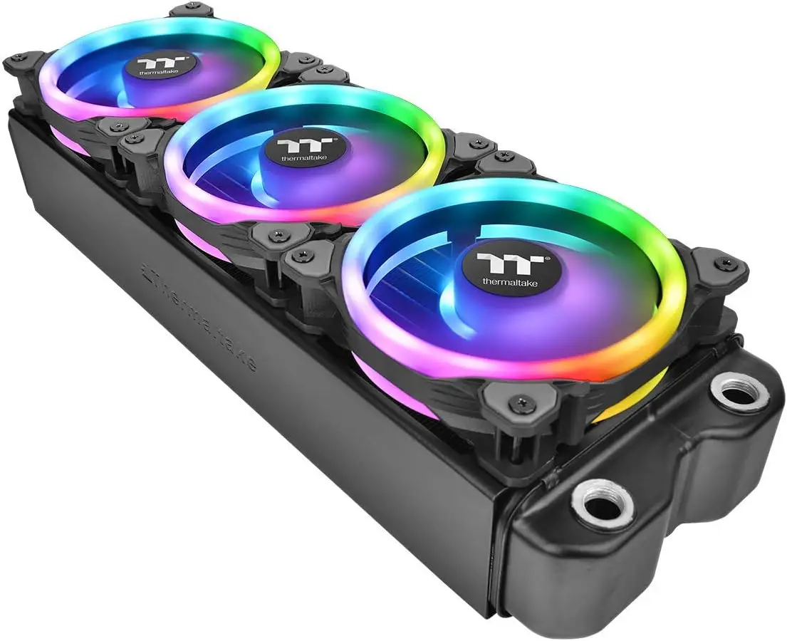 

12 RGB 120mm LED RGB Illuminated Case Temperature Control Software Enabled LED Radiator CPU Cooling Fan