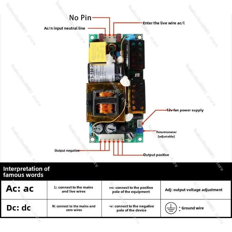 PFS-150-12 عالية الطاقة الطبية الصف تحويل التيار الكهربائي وحدات التيار المتناوب إلى DC220V إلى 12/24 استبدال RPS