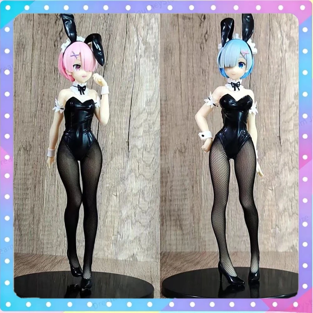 Re:Zero - Comenzando de Cero en Otro Mundo - Rem Ram Bunny Ver. 2ª Edición 1/8 Figura de Acción de PVC de Anime Japonés Juguete de Colección