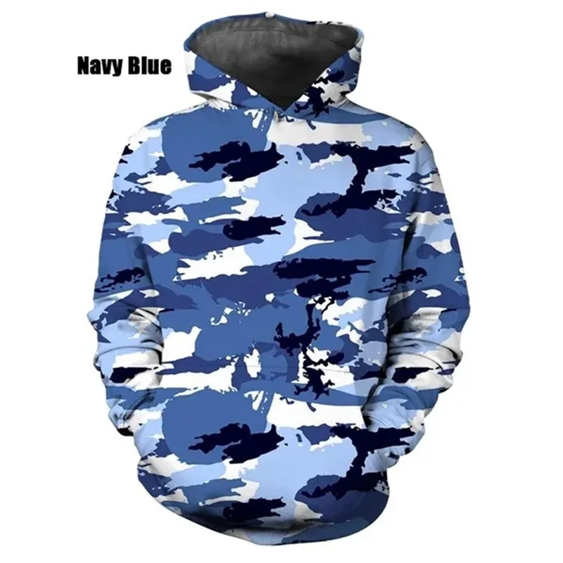 3D Print Camouflage Graphic Sweatshirts For Men Women Fashion Casual Pullover Hoodies Loose Plus Size Streetwear Hoodies