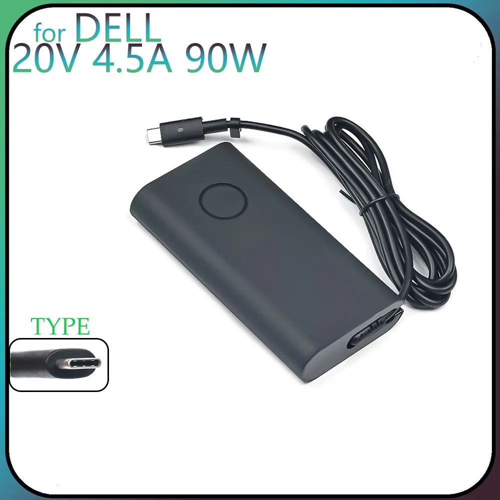 Nuevo Cargador de Corriente Alterna USB Tipo C de 20 V 4.5 A 90 W para Portátil DELL Latitude 5280 5480 5580 LA90PM170 TDK33
