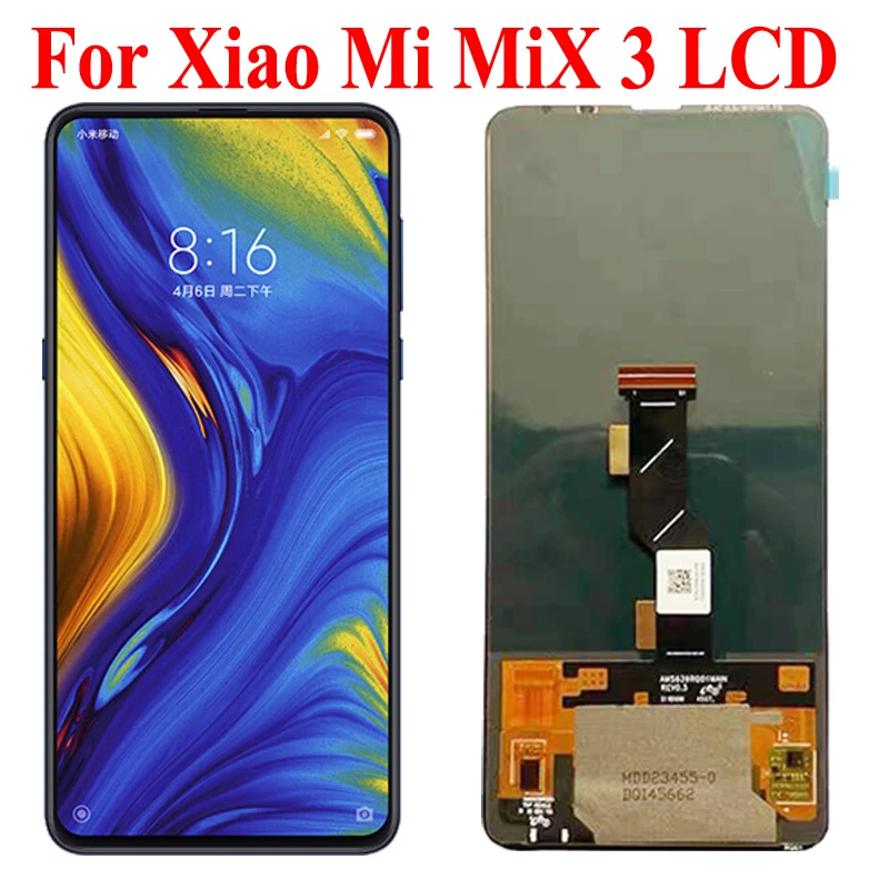 

6.3" For Xiaomi Mi Mix 3 LCD Display Touch Screen M1810E5GG Digitizer Assembly For Mi MIX3 LCD M1810E5A Display Replacement