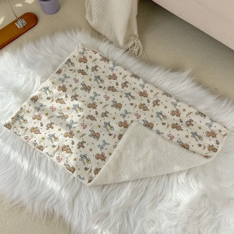 Pet Blanket With Pillow Dog and Cat Printed Nest Mat Dog and Cat Sleeping Pillow Quilt Warm mat for puppy