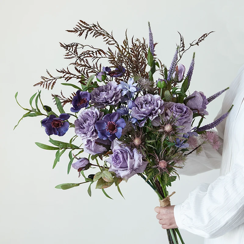 نجمة حديقة جو غرفة المعيشة مدخل طاولة طعام غرفة نوم طاولة بجانب السرير محاكاة زهرة وهمية باقة الزهور الزخرفية o