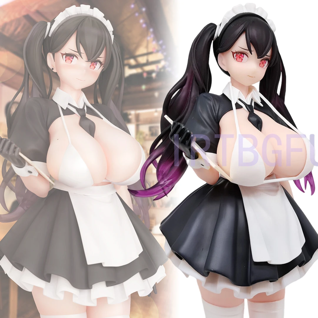 

26CM Kou Jikyuu Maid Cafe Ten'in-san 1/6 Sexy Girl B'full Anime Action Figures PVC Hentai Collection Doll Model Toys Gift