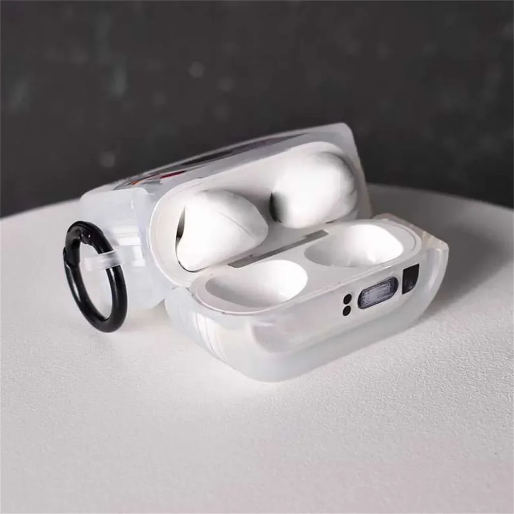 บุคลิกภาพความคิดสร้างสรรค์น่ารักการ์ตูนรูปแบบกล้องสําหรับ Airpods 2 3 4 2024 pro 2 หูฟังป้องกันกรณีที่อยู่อาศัยแผ่น