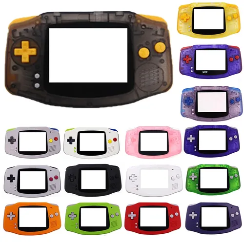 Imagen 1 del producto Nueva carcasa completa compatible con pantalla IPS de retroiluminación GBA laminada V5 V2 y botón personalizado LCD 2 en 1 GBA V2 Color