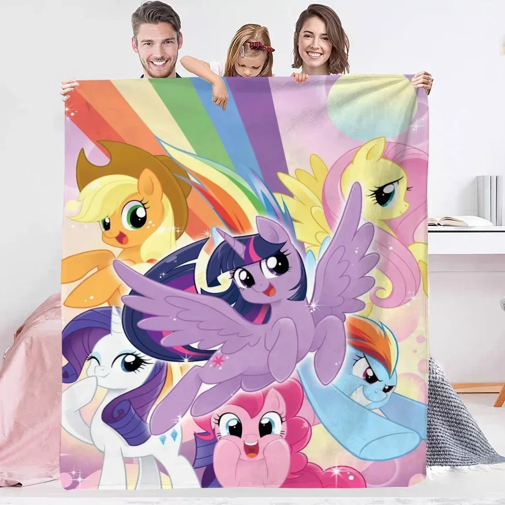 My Little Ponys Downy Fleece Blanket Winter Anime Sleeping Blankets and Throws Double Bedspreads & Coverlets Blanket for Sofa