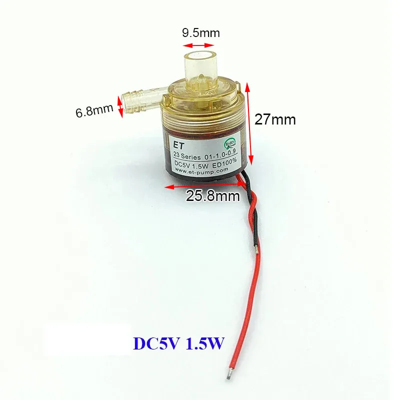 

ET 23 series DC 5V 1.5W Mini Brushless Water Pump Submersible Centrifugal Impeller Circulating Water Pump DIY Fountain Aquarium