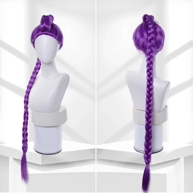 LUPU Demon Hunters Parrucca Cosplay Mira Rumi Zoey Stili Capelli lunghi Sintetici resistenti al calore Kpop Carnevale Puntelli Viola