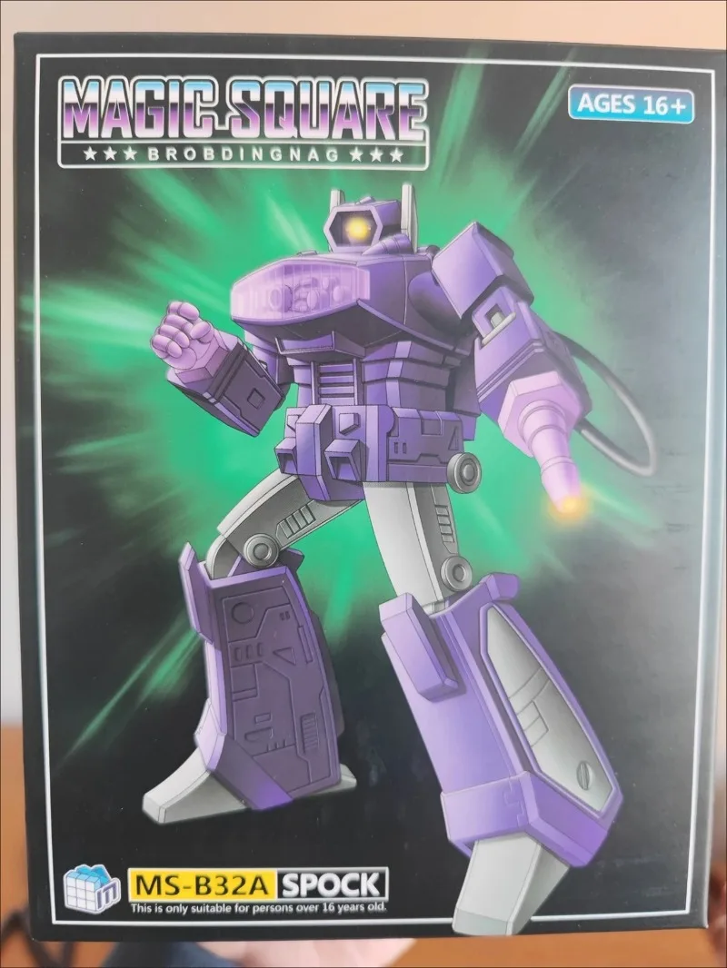 Zabawki transformacyjne MS-TOYS MS-B32A MSB32A Shockwave Mini G1 klasyczna figurka zabawkowy robot oryginalne pudełko
