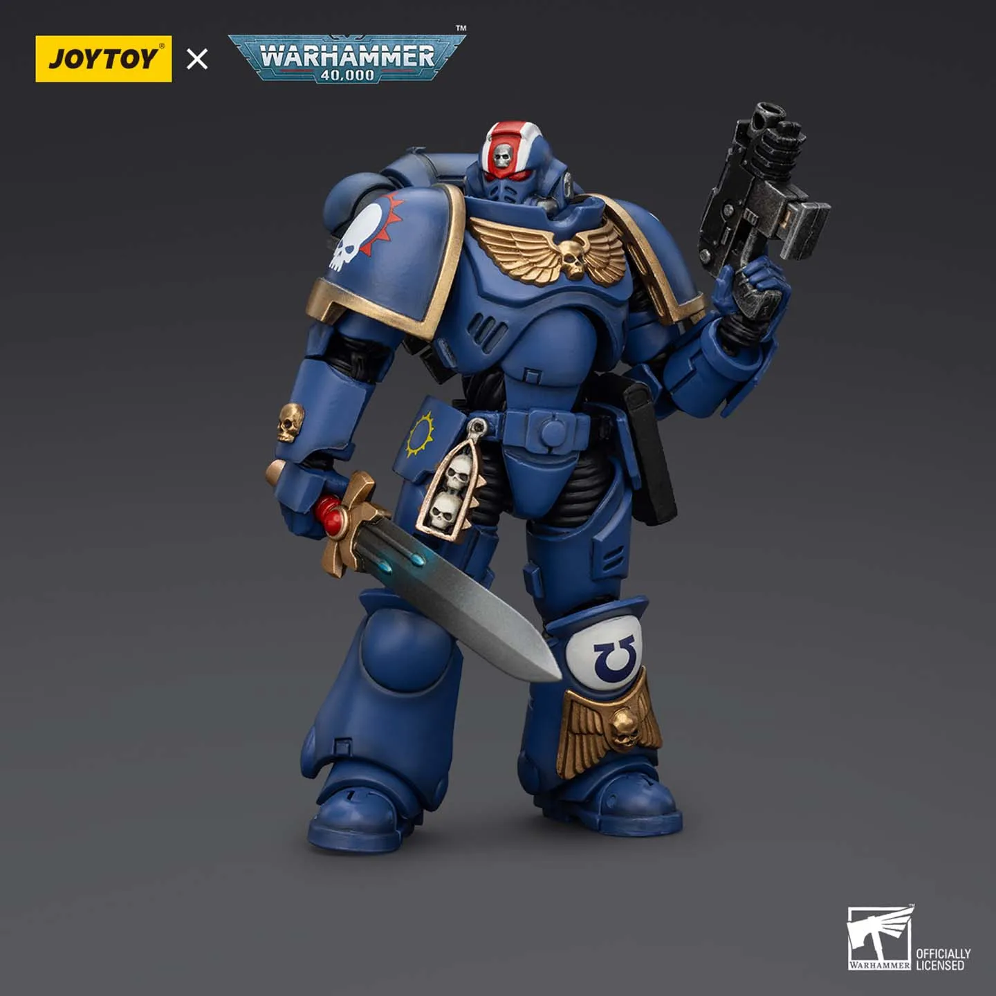 لعبة JOYTOY Dark Source Warhammer 40k Extreme Warrior Battle Group Hero JT2481 الأصلية المصبوبة نائب ضابط Erastas Toy Model 1:18