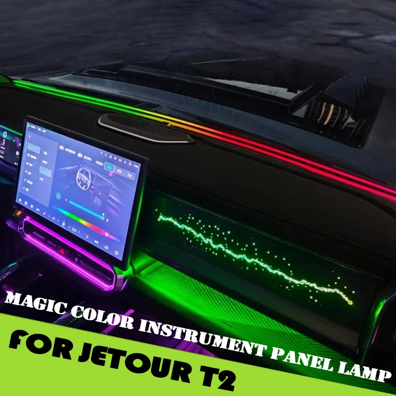 

Car Instrument Panel Center Control Ambient Light Fit for Jetour Traveller T2 2023 2024 2025 Magic Color Instrument Panel Lamp