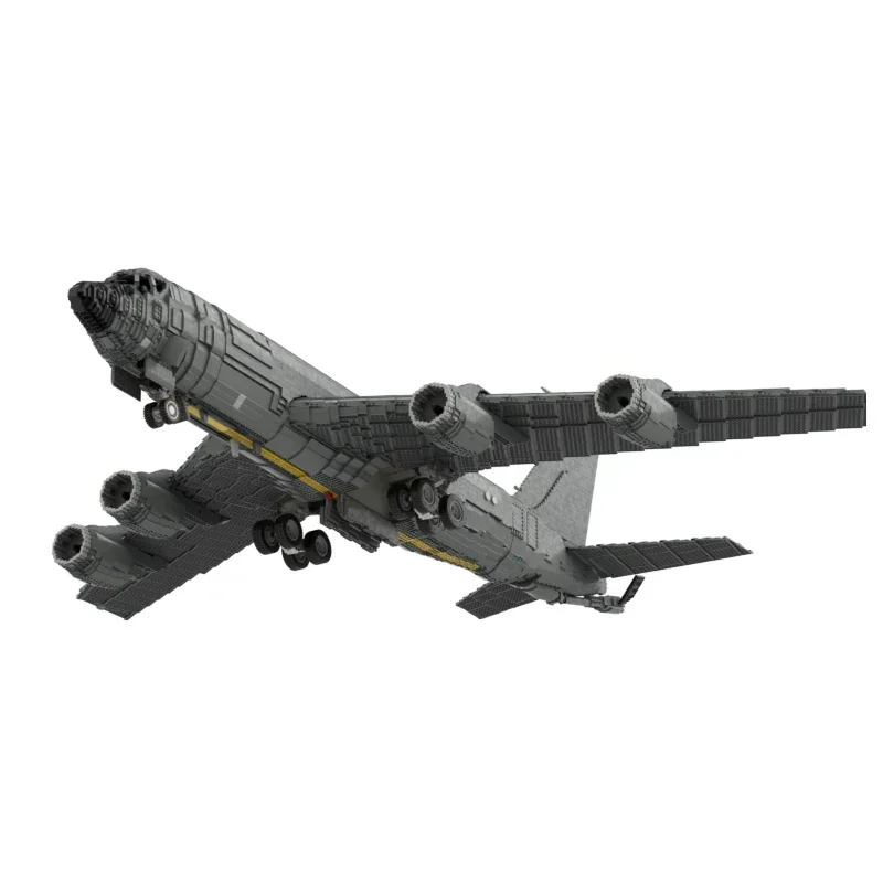 Moc klocki seria wojskowa WW2 KC-135R Stratotanker Model samolotu technologia cegły DIY montaż samolot zabawki dla dziecka