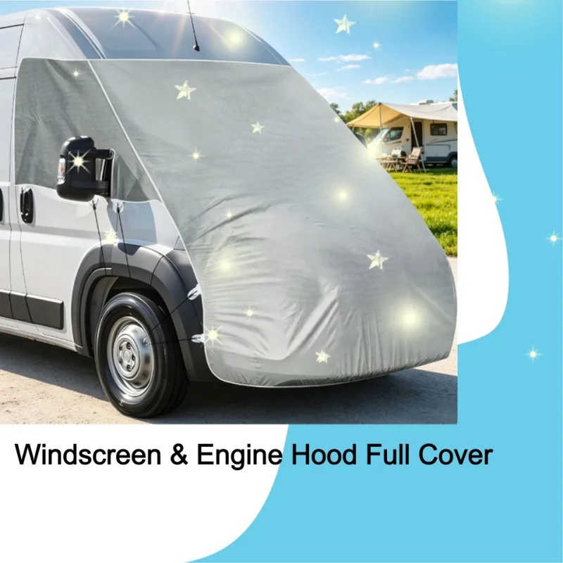 Engine Hood Full Cover Front Windshield Sun Rain Protection For Fiat Ducato Peugeot Boxer Citroen Relay 2006+ X250 Ram Promaster