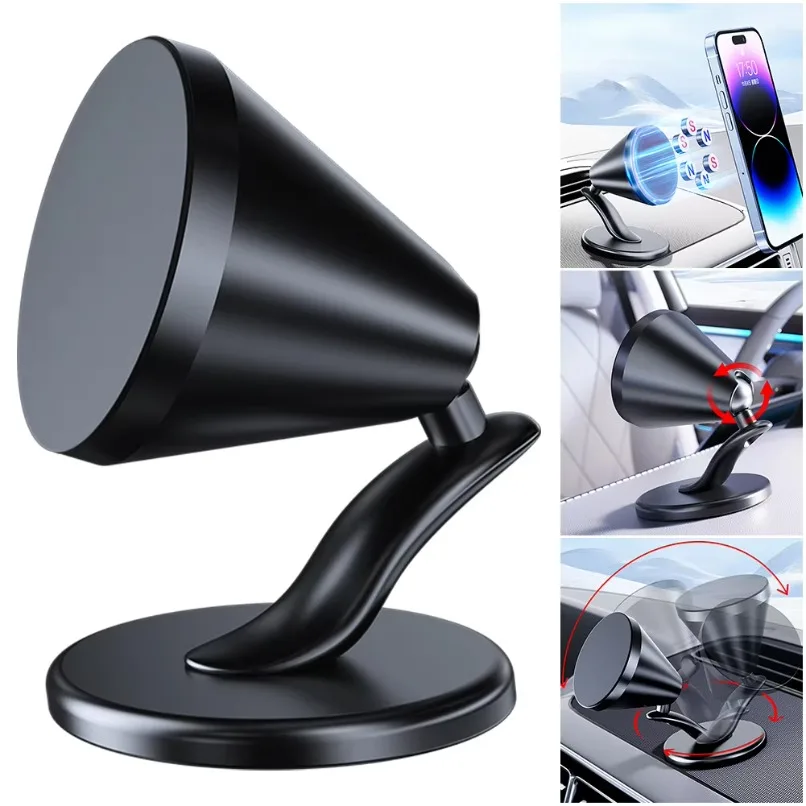 Magnetischer Telefonhalter für das Auto, Ständer 360° ° Rotations-Handyhalterung für Magsafe iPhone 17~12 Samsung Xiaomi Auto Dashboard GPS-Halterung